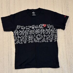 Uniqlo x Keith Haring Graphic T-Shirt with White and Red Design